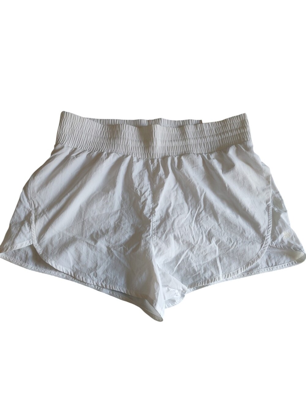 All In Motion Large White High Rise Crinkle Short